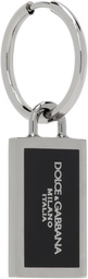Dolce&Gabbana Gunmetal Logo Plaque Single Earring
