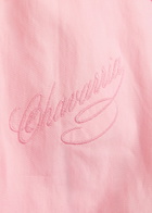 Willy Chavarria Ruff Rider Logo-embroidered Woven Track Jacket Pink