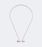 Yvonne Léon Python 9kt gold and enamel pendant necklace with diamonds