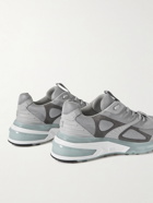 Givenchy - Giv 1 TR Suede and Rubber-Trimmed Mesh Sneakers - Gray