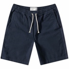 Universal Works Men's Canvas Beach Short in Navy