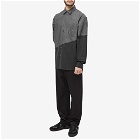JW Anderson Men's Two Tone Classic Fit Shirt in Chambray/Black
