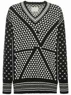 MM6 MAISON MARGIELA - Reversible Cotton Jacquard Knit Sweater