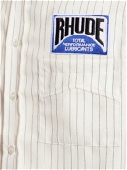 RHUDE - Striped Twill Mechanic Shirt