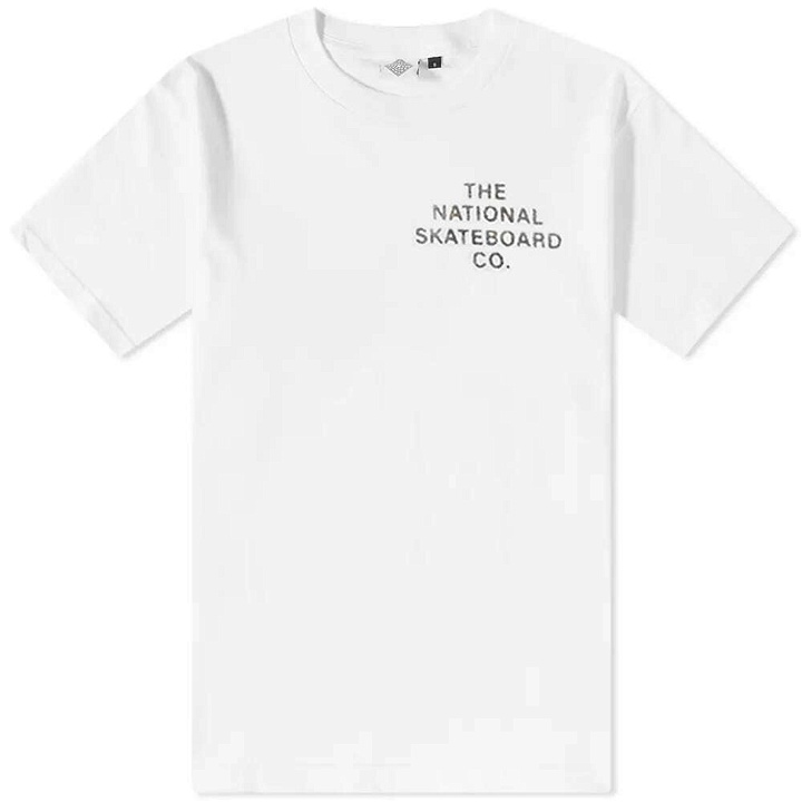 Photo: The National Skateboard Co. x Toft Monks T-Shirt in White