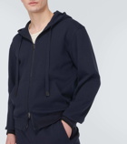 Brioni Cotton-blend jersey hoodie