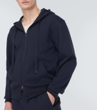 Brioni Cotton-blend jersey hoodie