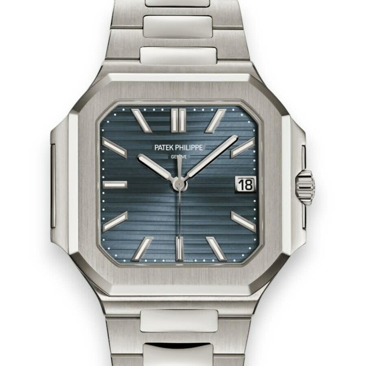 Photo: Patek Philippe Cubitus 40mm Automatic Blue Dial Mens Watch 7128-1G-001