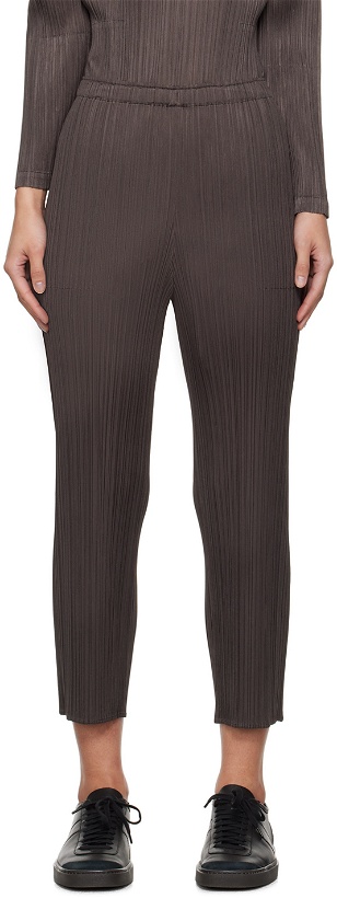 Photo: PLEATS PLEASE ISSEY MIYAKE Gray Monthly Colors January Trousers