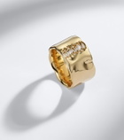 Suzanne Kalan Milli 18kt gold ring with diamonds