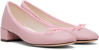 Repetto SSENSE Exclusive Pink Camille Heels