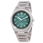 Citizen Zenshin Three-hand Green Dial Mens Watch AW0130-85X