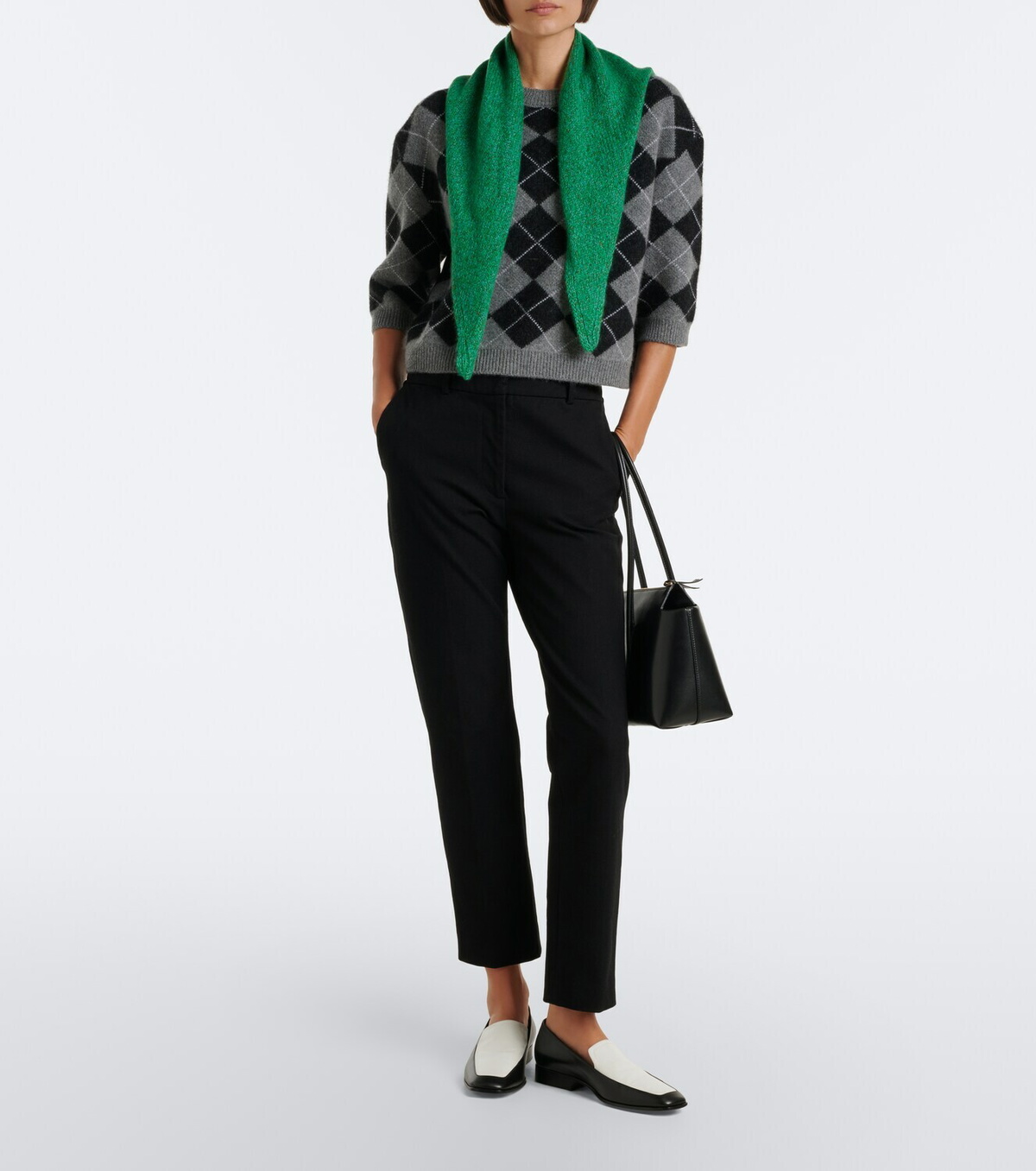 Arch4 Karlie argyle cashmere sweater