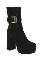 Miu Miu Black Wedge Ankle Boots