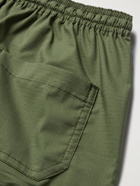 HOWLIN' - Holiday Wide-Leg Checked Cotton-Ripstop Drawstring Shorts - Green - S
