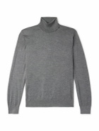 Zegna - Cashmere and Silk-Blend Rollneck Sweater - Gray