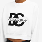 Dolce & Gabbana Women's Large Logo Sweatshirt in White