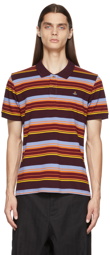 Vivienne Westwood Burgundy Striped Rugby Polo