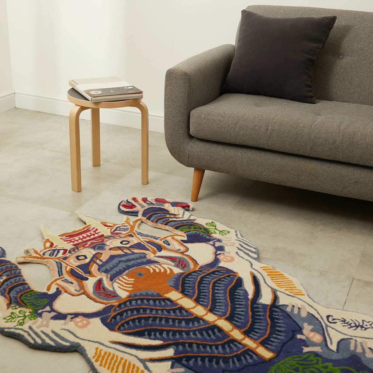 Bongusta Dragon Rug - Large in Multi Bongusta