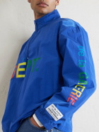 Gallery Dept. - Wave Logo-Print Shell Half-Zip Jacket - Blue