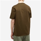 C.P. Company Men's 30/2 Mercerized Jersey Twisted Pocket T-Shirt in Ivy Green