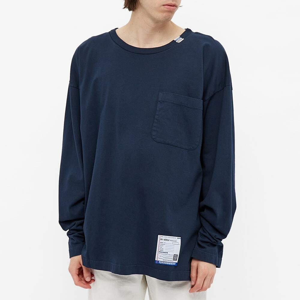 Instru(men-tal) by Mihara Men's Long Sleeve T-Shirt in Navy Instru(men ...