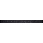 mastermind WORLD Black Logo Tape Belt