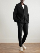Sunspel - Tapered Brushed Loopback Cotton-Jersey Sweatpants - Black
