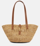 Saint Laurent Panier Small raffia tote