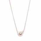 Tom Wood 20.5" Sphere Double Pendant Necklace in Silver 