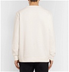 Lanvin - Reflective-Trimmed Fleece-Back Cotton-Jersey Sweatshirt - White