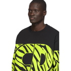 GCDS Black Animalier Round Logo Sweatshirt