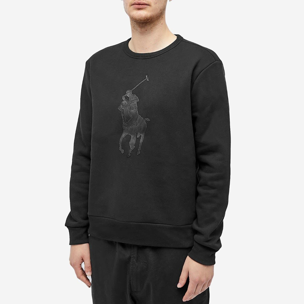Polo Ralph Lauren Men's PP Crew Sweat in Polo Black Polo Ralph Lauren
