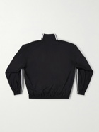Balenciaga - adidas Striped Logo-Print Cotton-Blend Tech-Jersey Track Jacket - Black