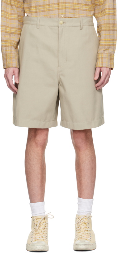 Photo: Acne Studios Beige Elasticized Shorts