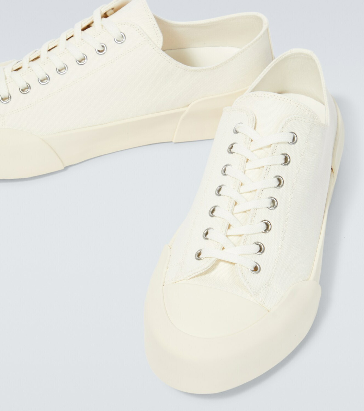 Jil Sander Cotton canvas sneakers