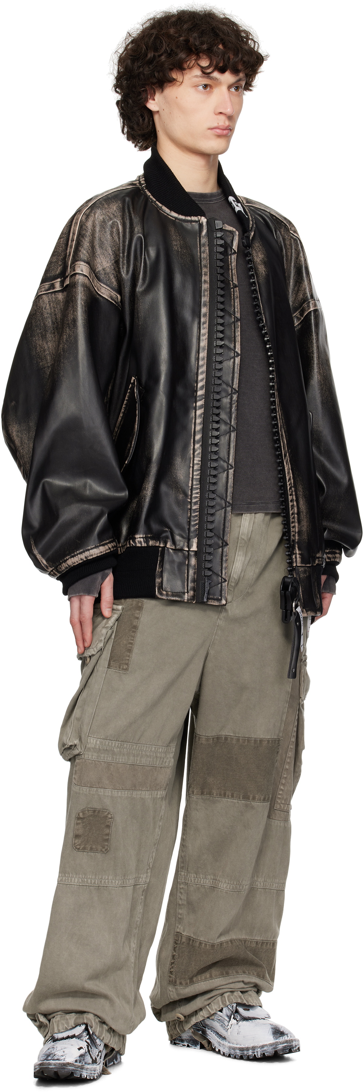 Maison MIHARA YASUHIRO Gray Repair Cargo Pants