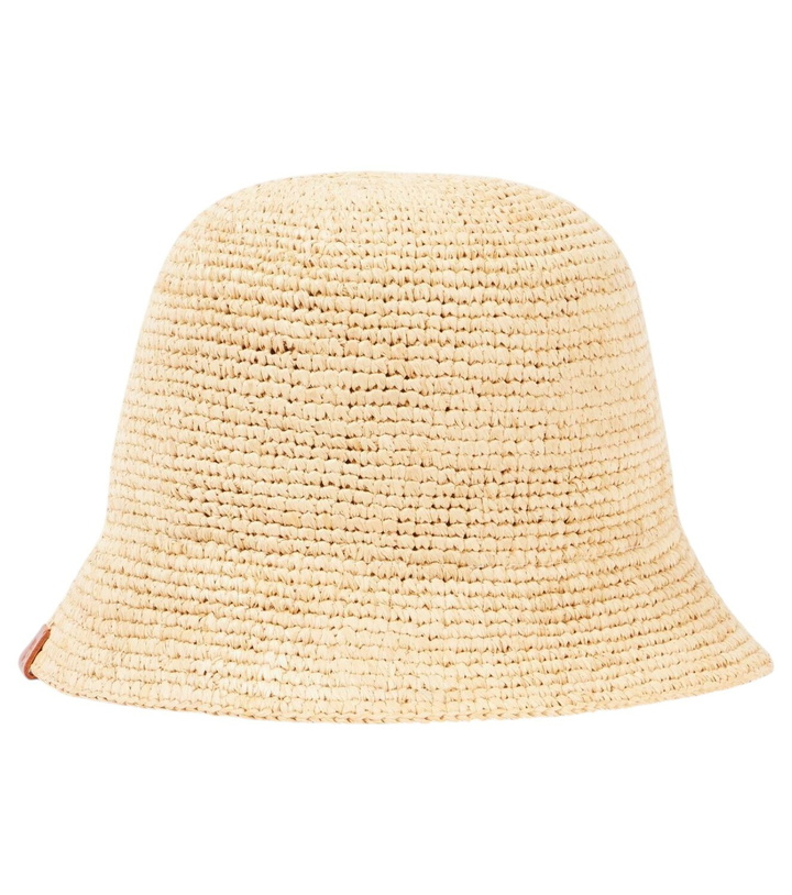 Photo: Staud Meyers ombré raffia bucket hat