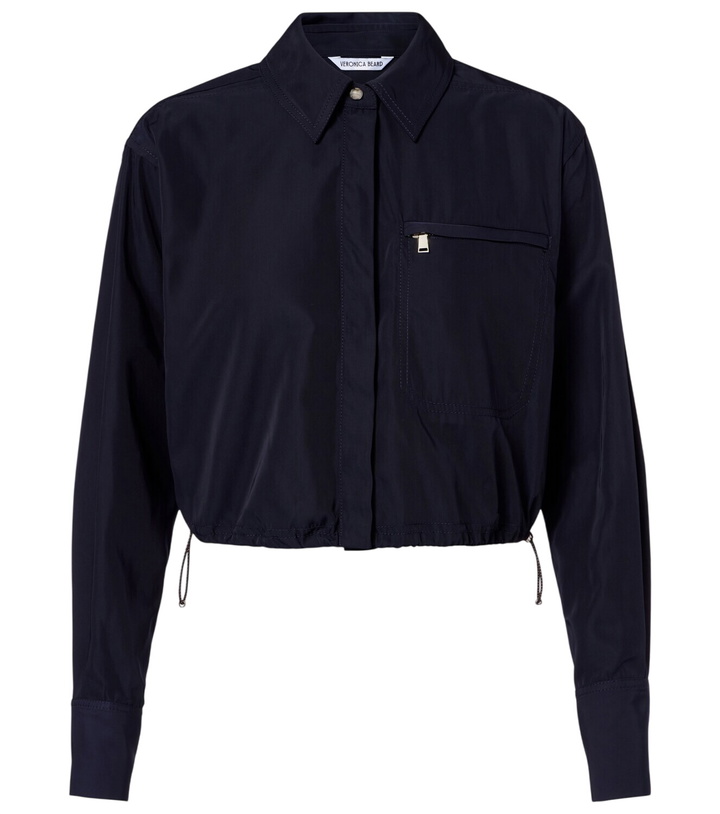 Photo: Veronica Beard Wilfred technical taffeta shirt