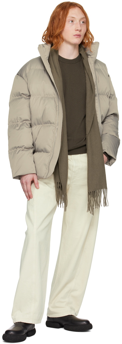 Filippa K Brown Fringed Scarf
