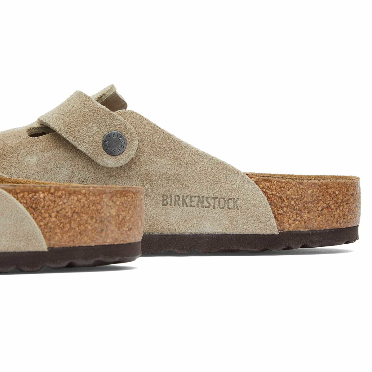 Birkenstock Boston Clog - Taupe Suede