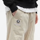 Men's AAPE Street Baseball Sweat Pant in Beige