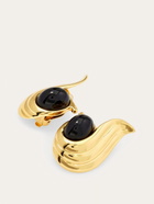 Ferragamo Womens Earrings with gems in Black