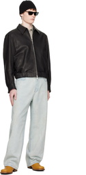 COOR Black Goatskin Blouson Jacket