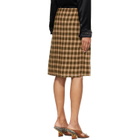 Wales Bonner Khaki Cosmic Midi Skirt