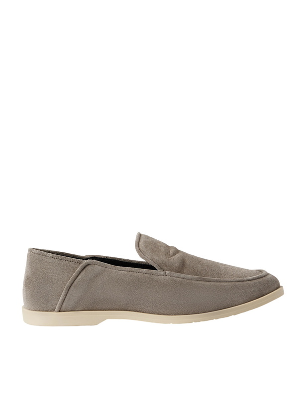 Photo: George Cleverley - Mayfair II Collapsible-Heel Suede Loafers - Brown