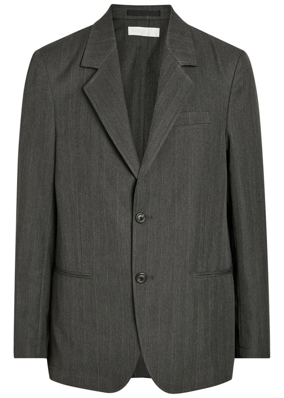 Photo: Our Legacy Unconstructed Ceremony Pinstriped Woven Blazer Stripe