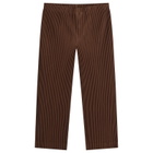 Homme Plissé Issey Miyake Men's Pleat Pant in Anchor Brown