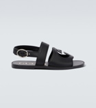 Gucci - GG leather sandals