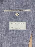 Brunello Cucinelli - Slim-Fit Linen, Wool and Silk-Blend Blazer - Blue